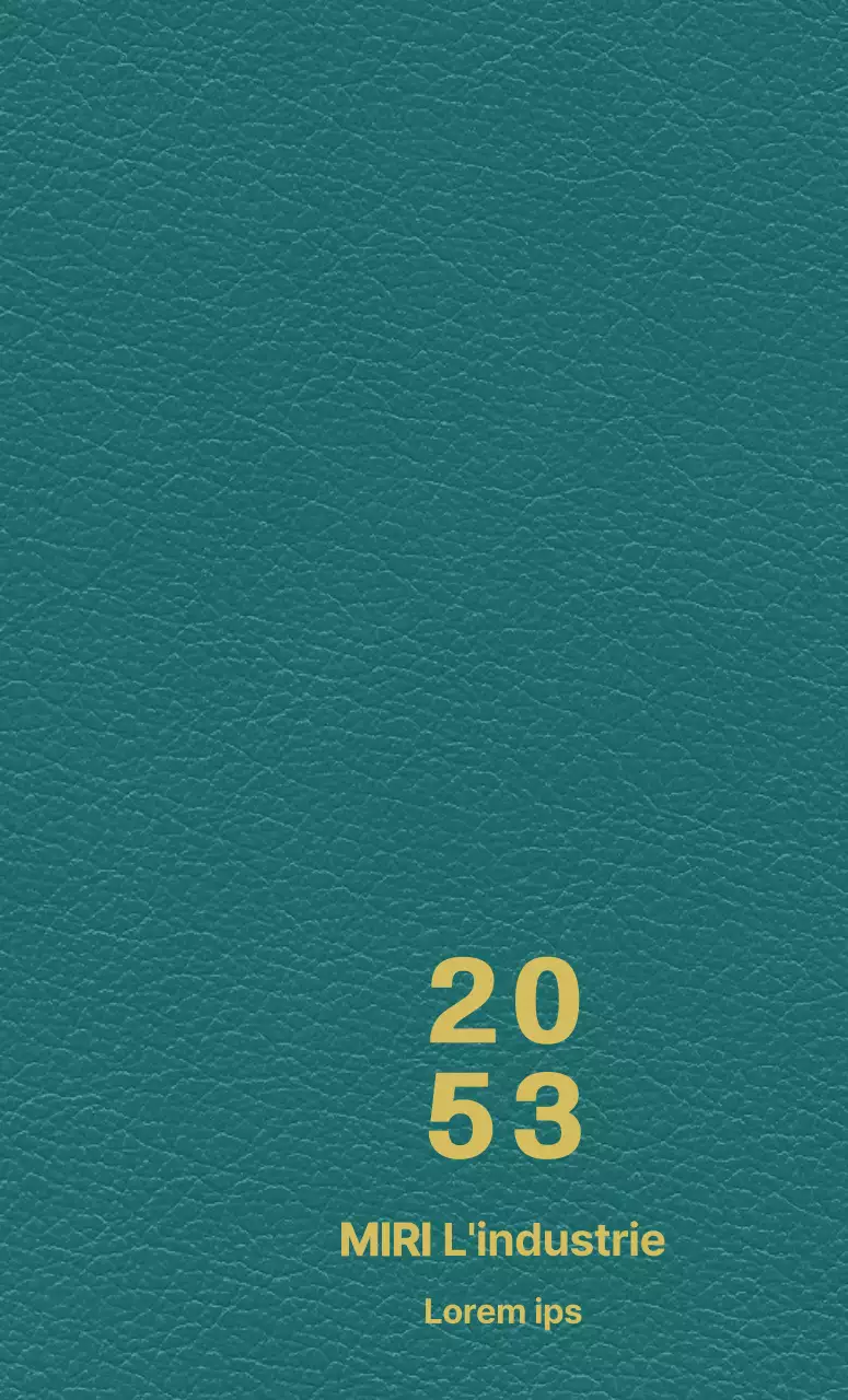 Couverture d'agenda industriel