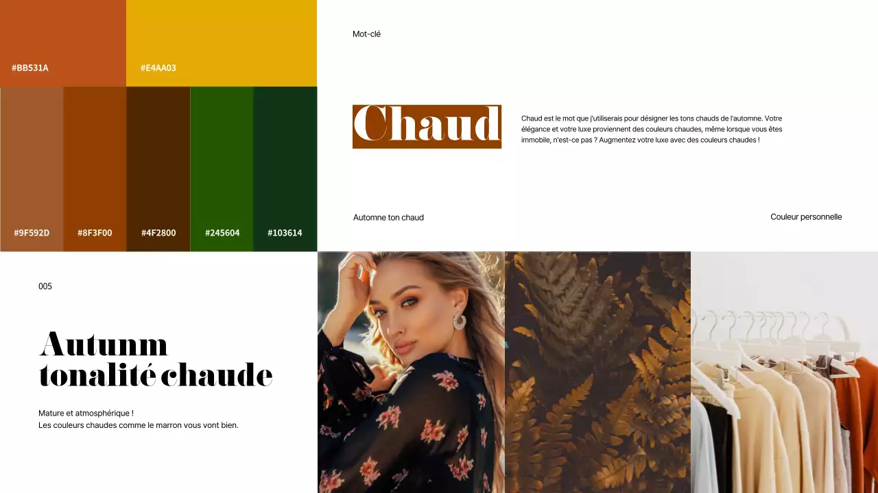 Un arc-en-ciel de couleurs personnelles pour les présentations