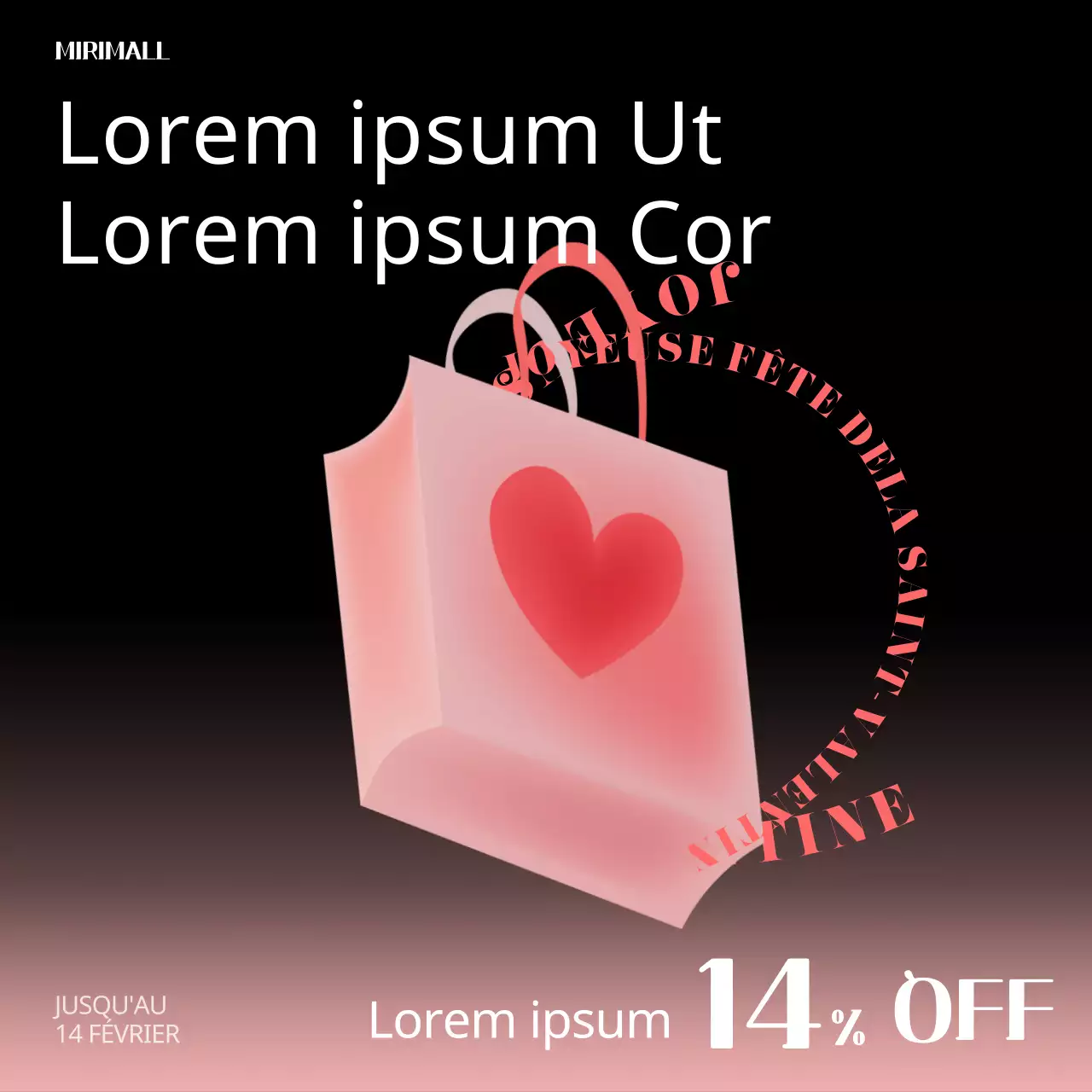 Les soldes de la Saint-Valentin dans les centres commerciaux noirs et branchés sur Instagram