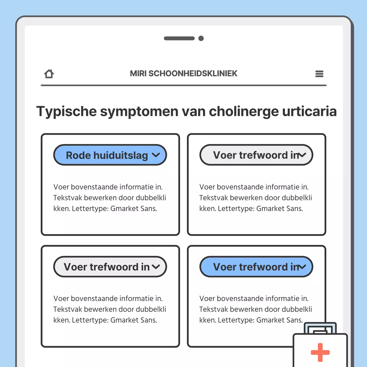 Promoot je ziekenhuis met een schattig mobiel concept in lichtblauw