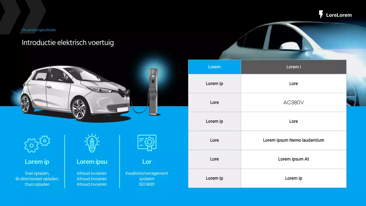 Voorstel om opladers voor elektrische auto's in lichtblauw en mint te leveren