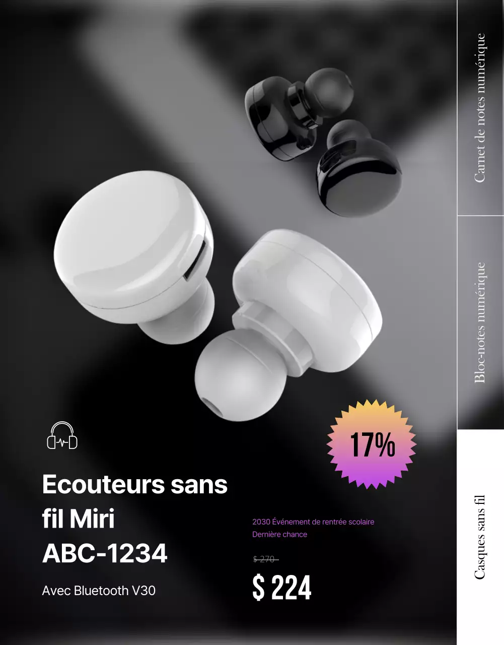 Purple Points Cadeau de rentrée Laptop Pad Digital Gift Deals