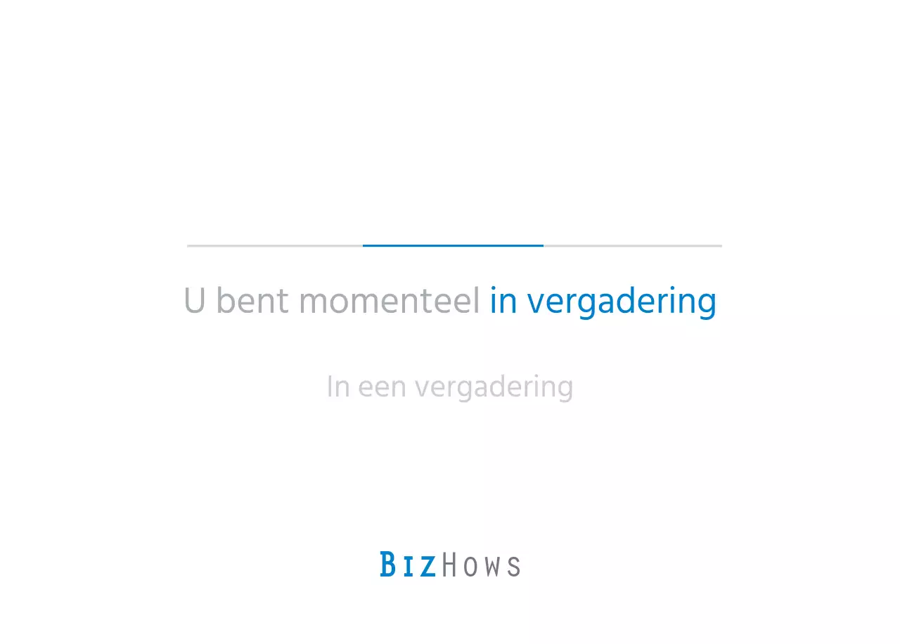 Witte en eenvoudige bureaukalender