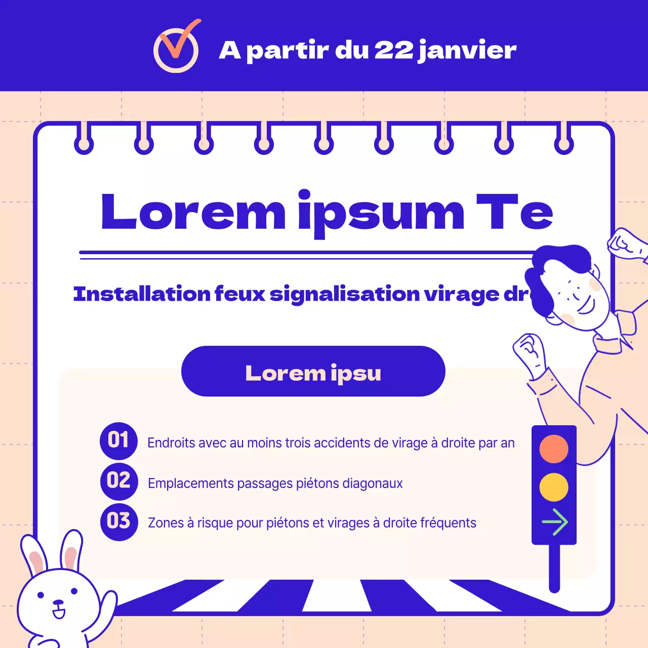 Présentation de la politique qui a été modifiée depuis cette année, qui est claire en bleu et en rose.