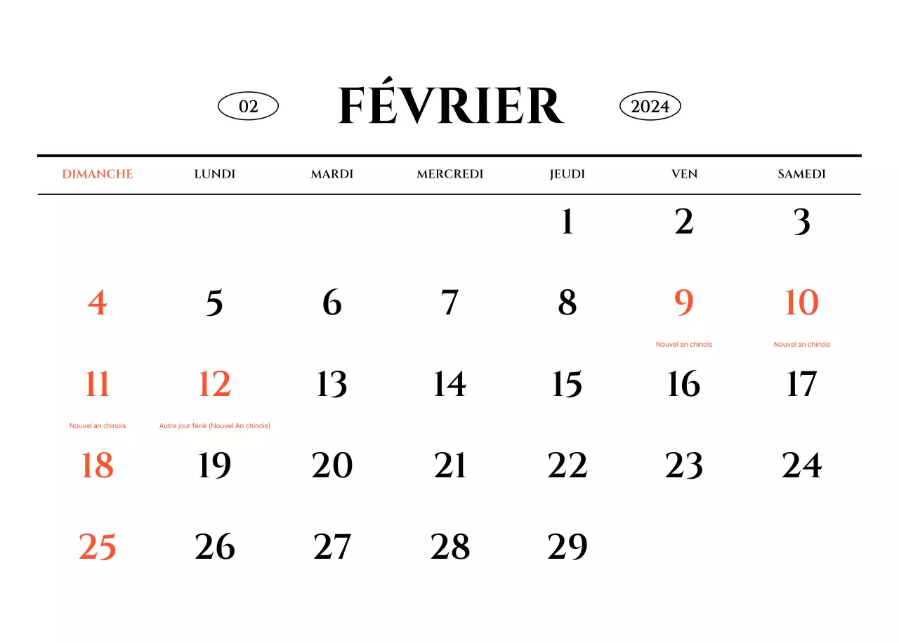 Calendrier mural de style simple avec un concept de photographie de voyage émotionnelle en noir et blanc