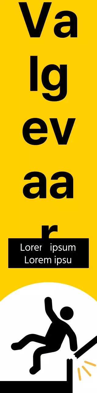 Een opvallende waarschuwing met een rood en zwart menselijk pictogram