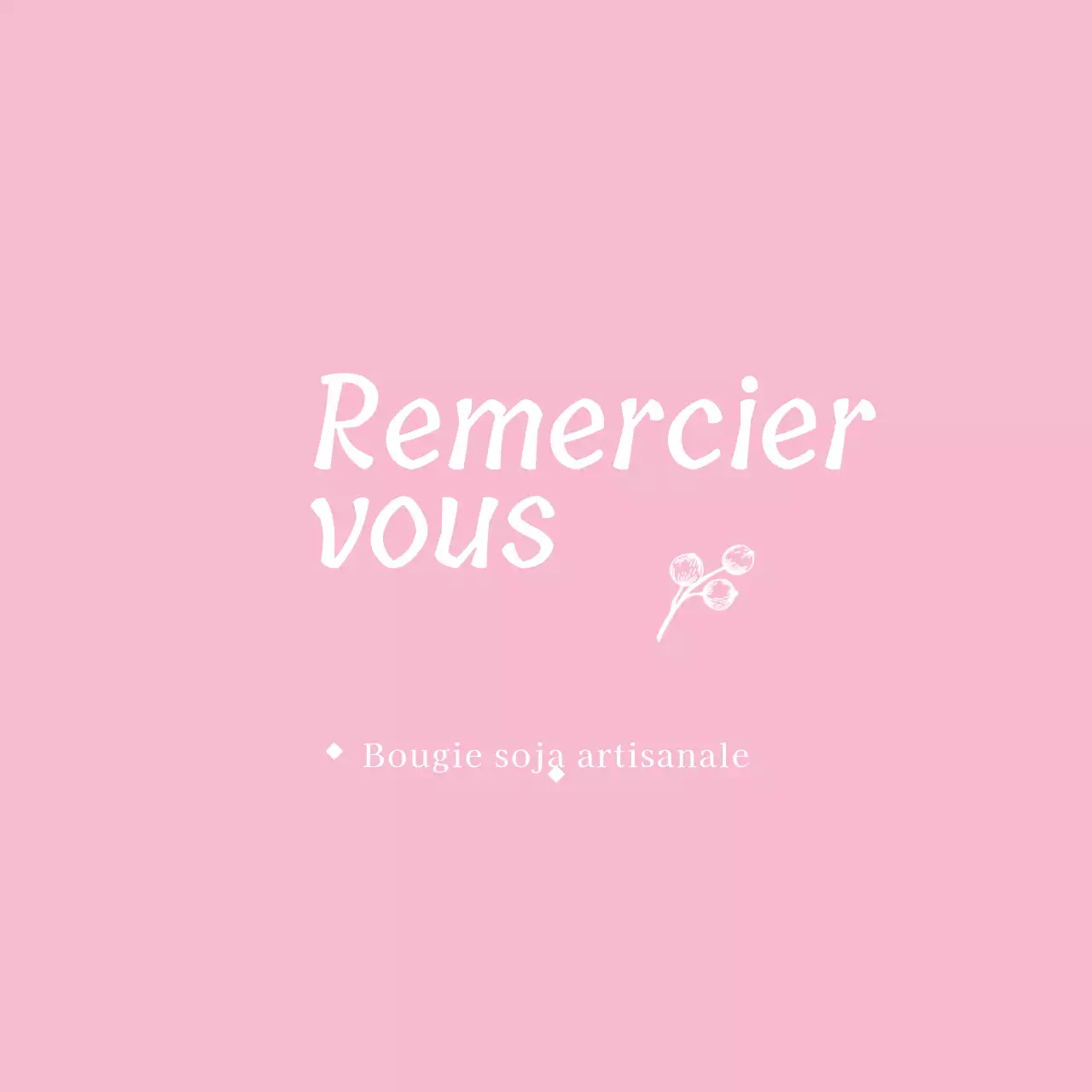 Bougie de soja faite à la main