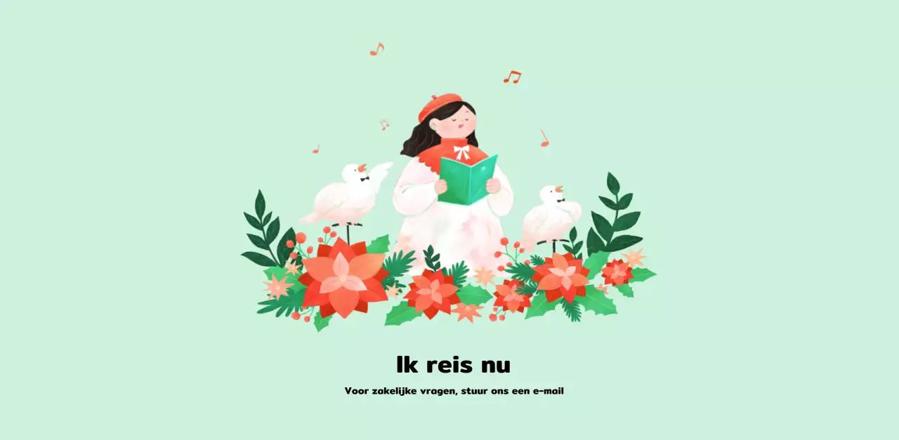 Een warme, geïllustreerde nieuwjaarskalender