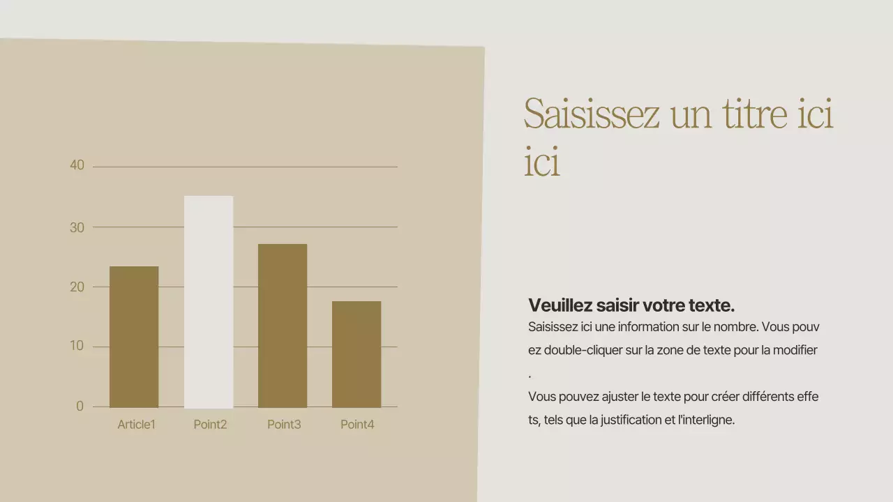 Un graphique à barres simple sur le thème de l'automne
