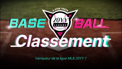 Prédire les classements de baseball avec un concept de glitch rose et menthe