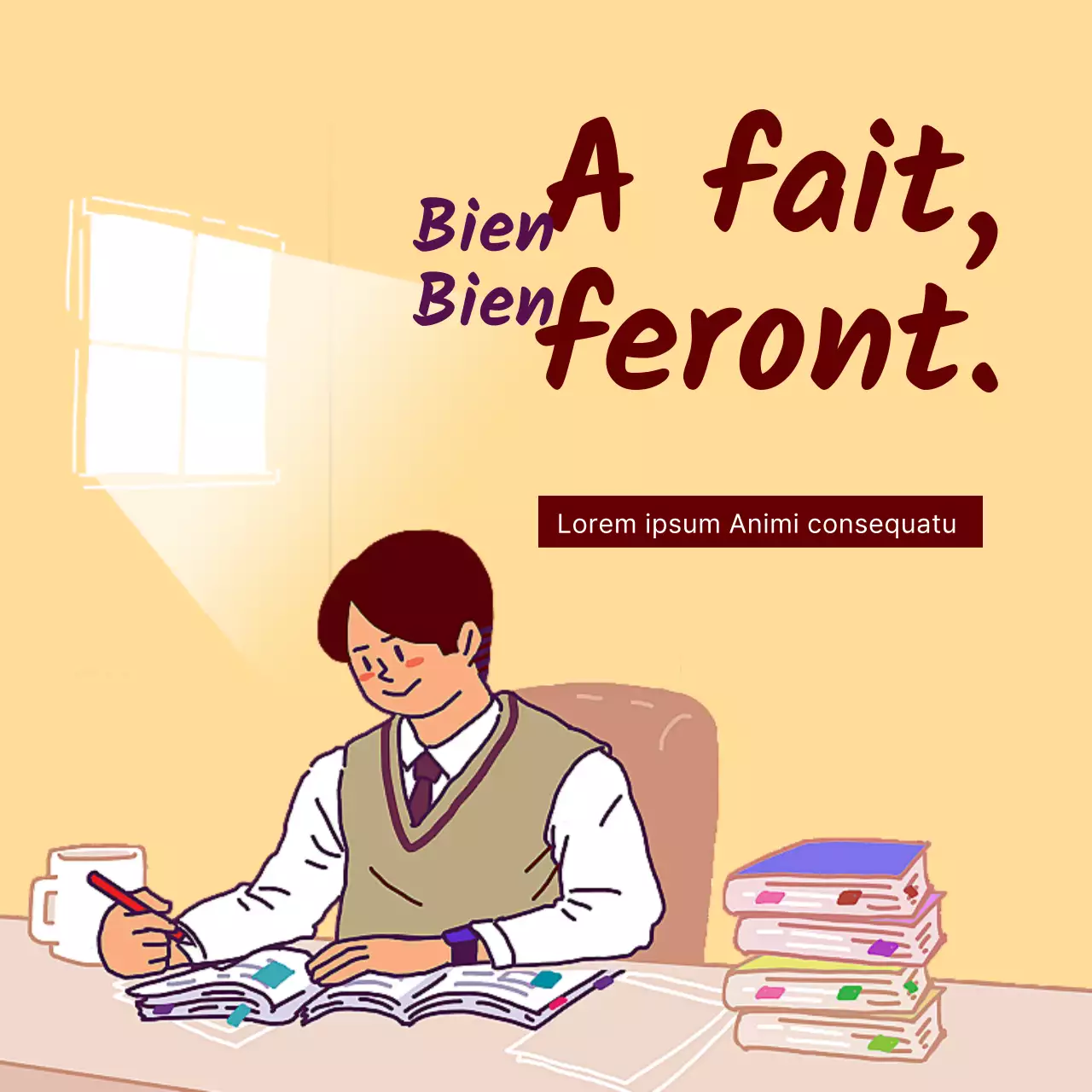 Thème de guérison pour les examinateurs avec un concept de dessin de main chaude jaune et brune