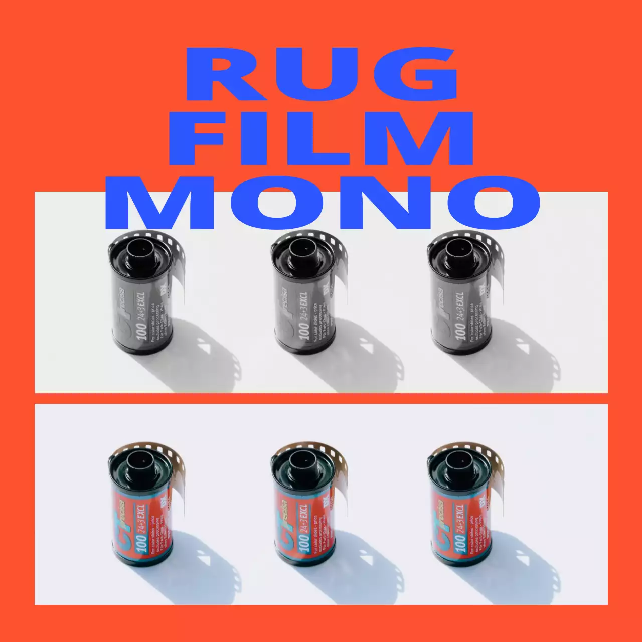 Hippe concept merchandise met kaders en foto's met verzadigde, opvallende kleuren