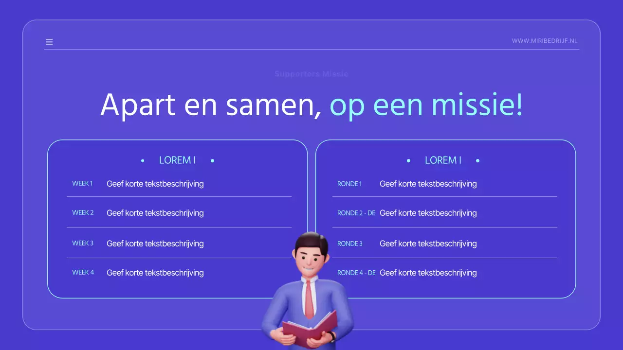 Kitscherige aankondiging met schattige blauwe illustraties