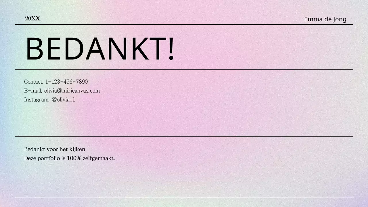 Een luxe beauty marketing portfolio in paars en blauw