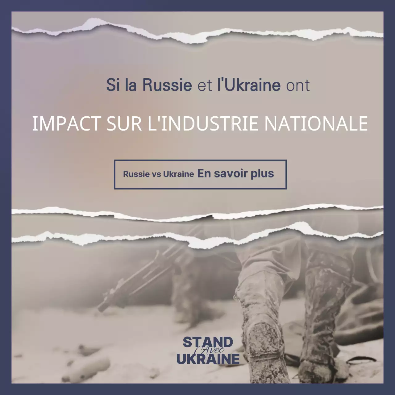 Communiquer la guerre en beige et marine