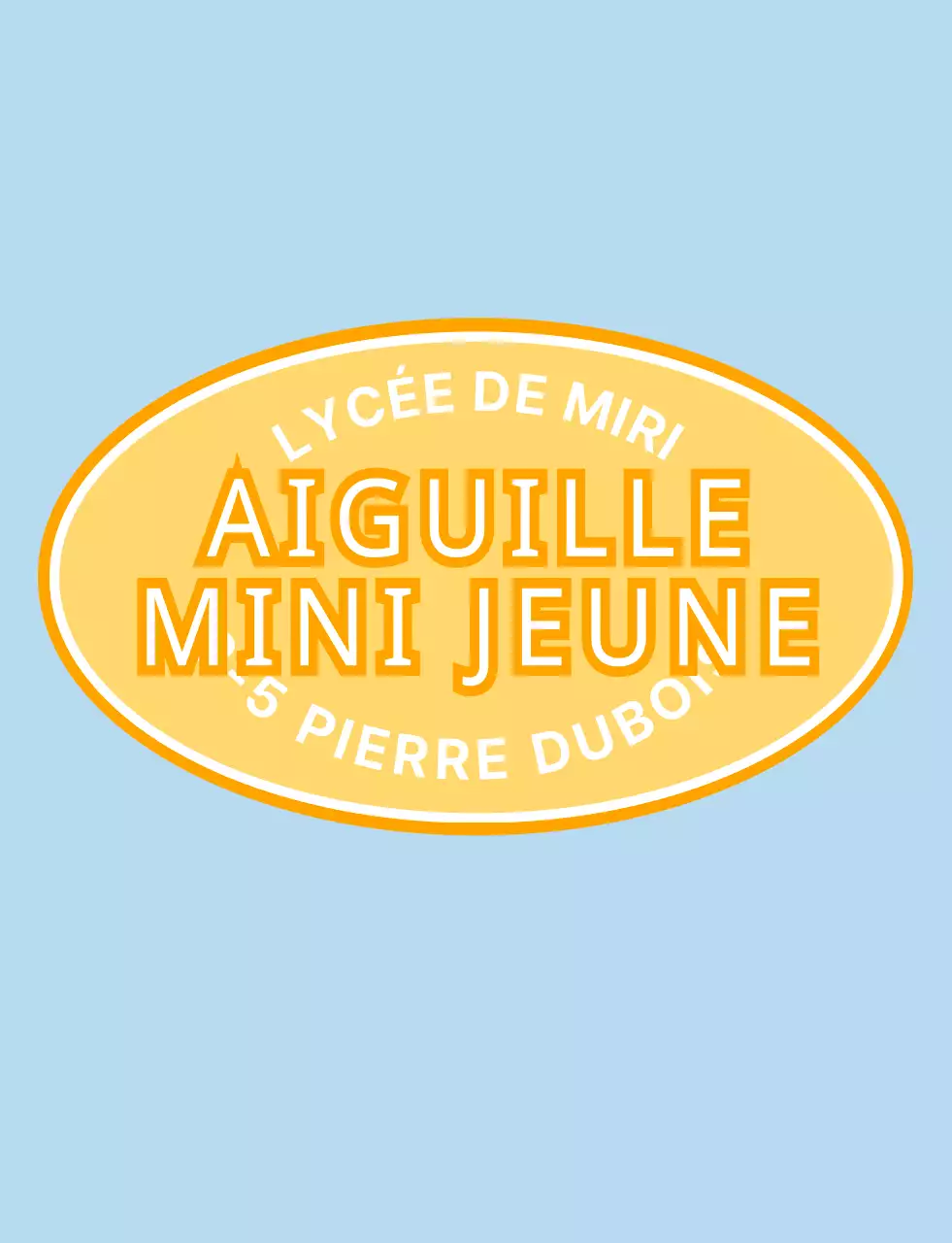 T-shirt bleu ciel pastel de l'équipe de l'école