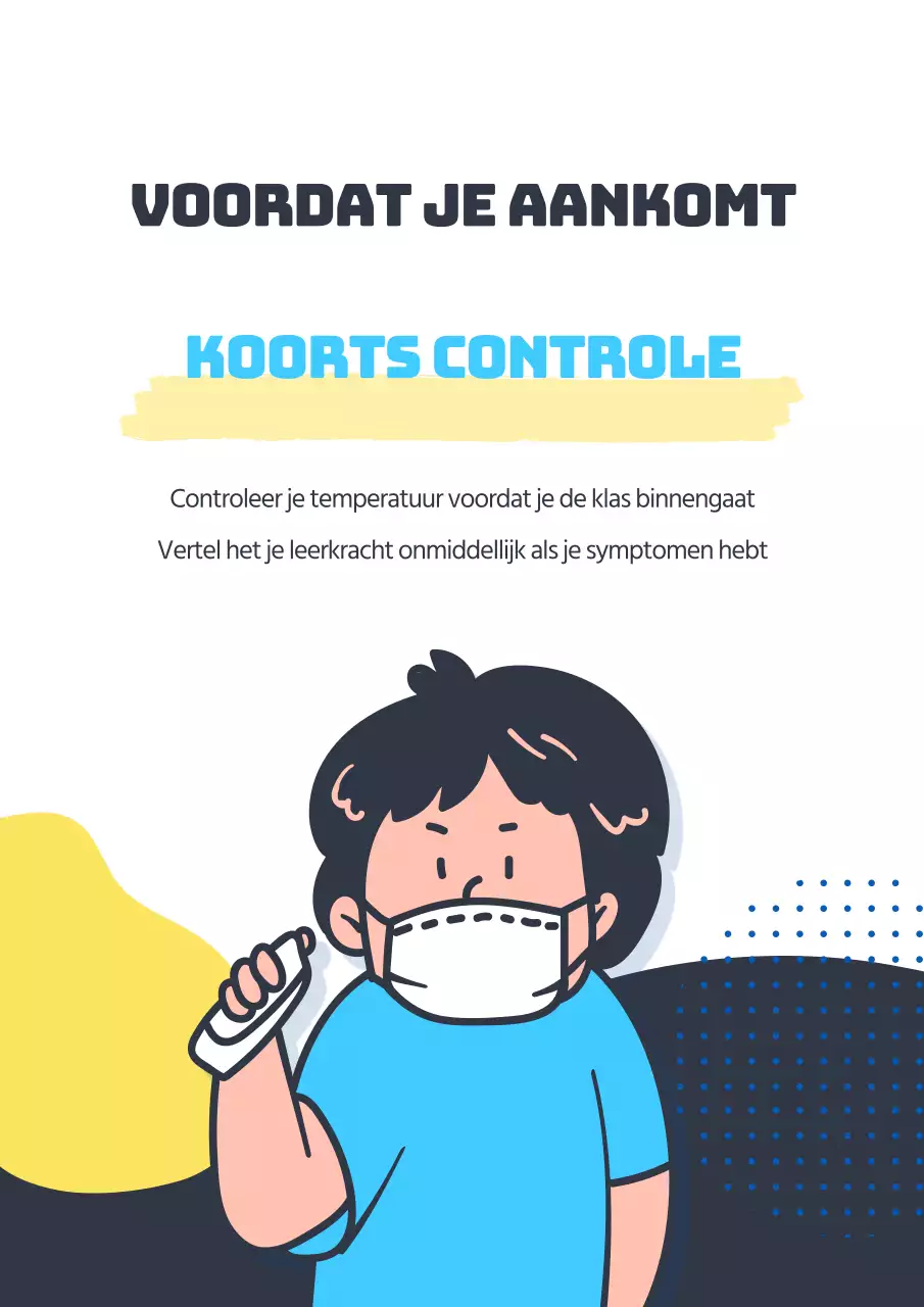 Corona Schoolleven Poster