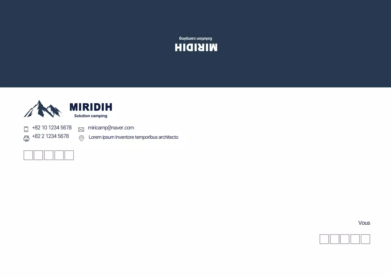 Logo bleu propre à l'entreprise