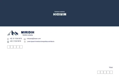 Logo bleu propre à l'entreprise