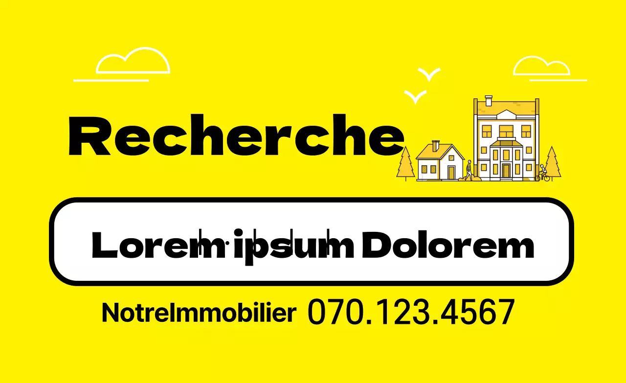 Propriété jaune à vendre