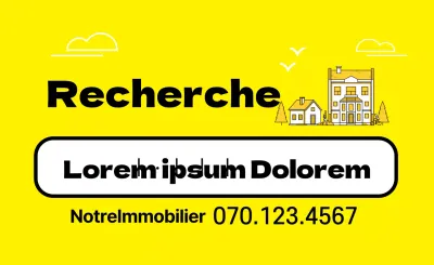 Propriété jaune à vendre