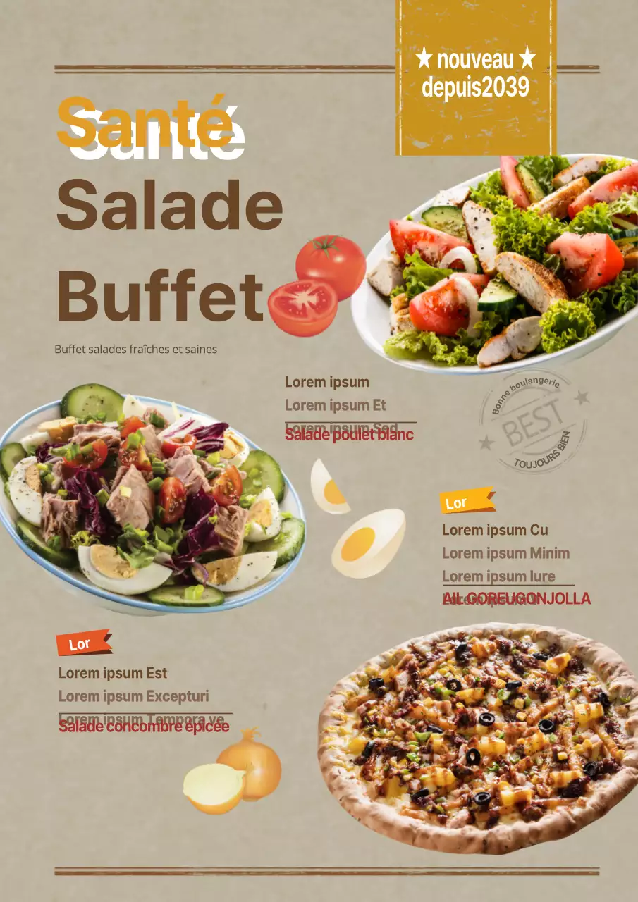 Buffet de salades