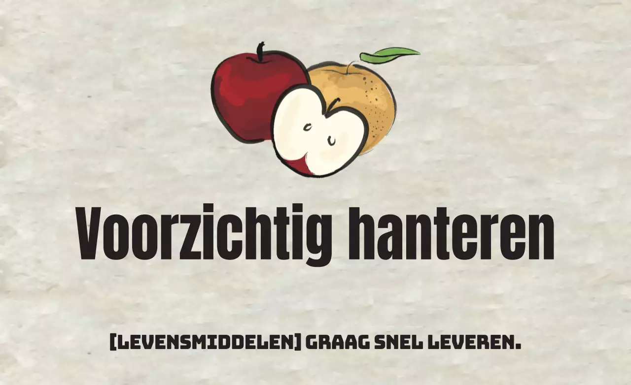 Voorzichtig hanteren