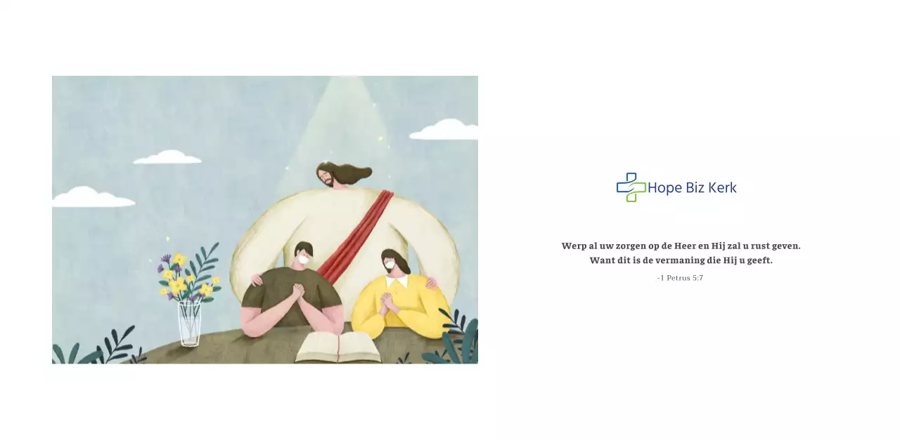 Kerkkalender met warme illustraties