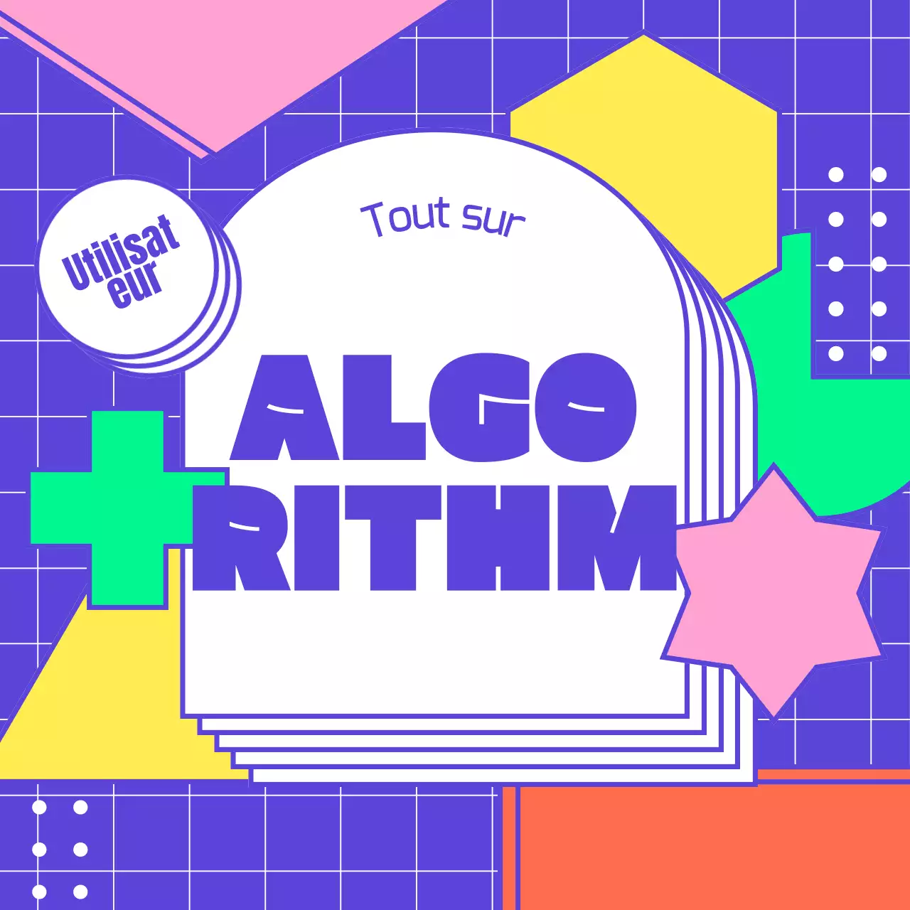 Informations sur l'algorithme des formes bleues et colorées