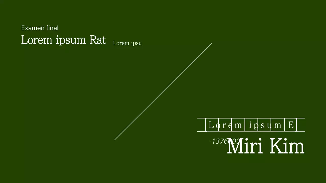 Papier manuscrit vert