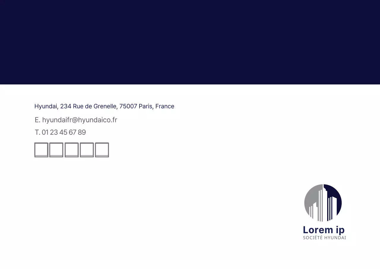 Bleu marine moderne pour les entreprises