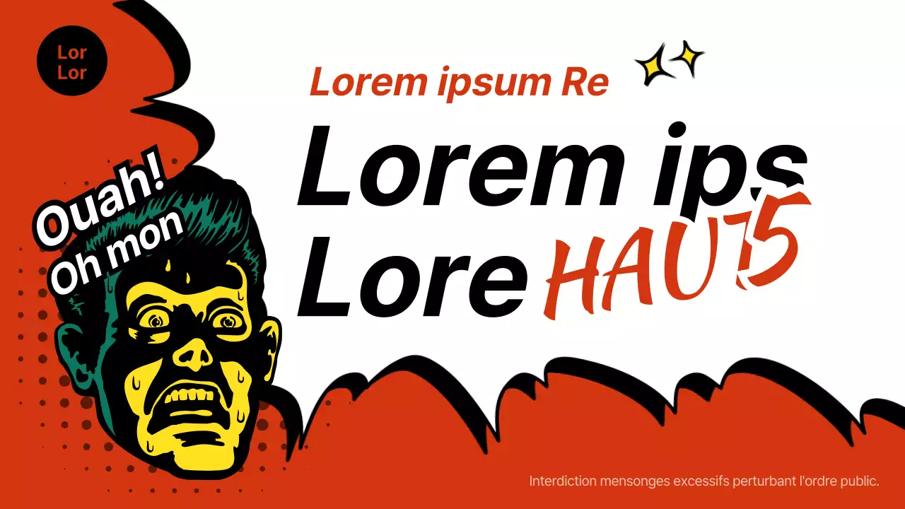 Postes en rouge et blanc pour le poisson d'avril