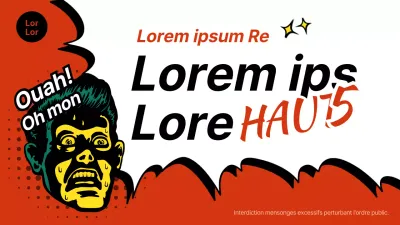 Postes en rouge et blanc pour le poisson d'avril