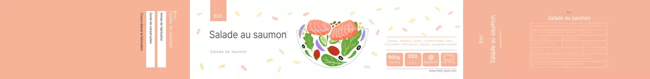 Salade de saumon pastel