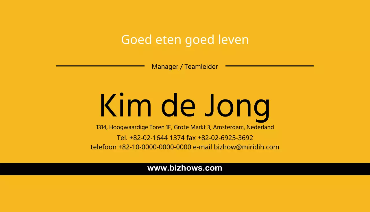 Goed eten Goed leven