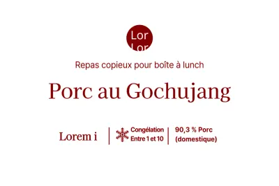 Poitrine de porc sauté telle qu'elle était