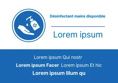 bleu rouge illustration corona prévention désinfection
