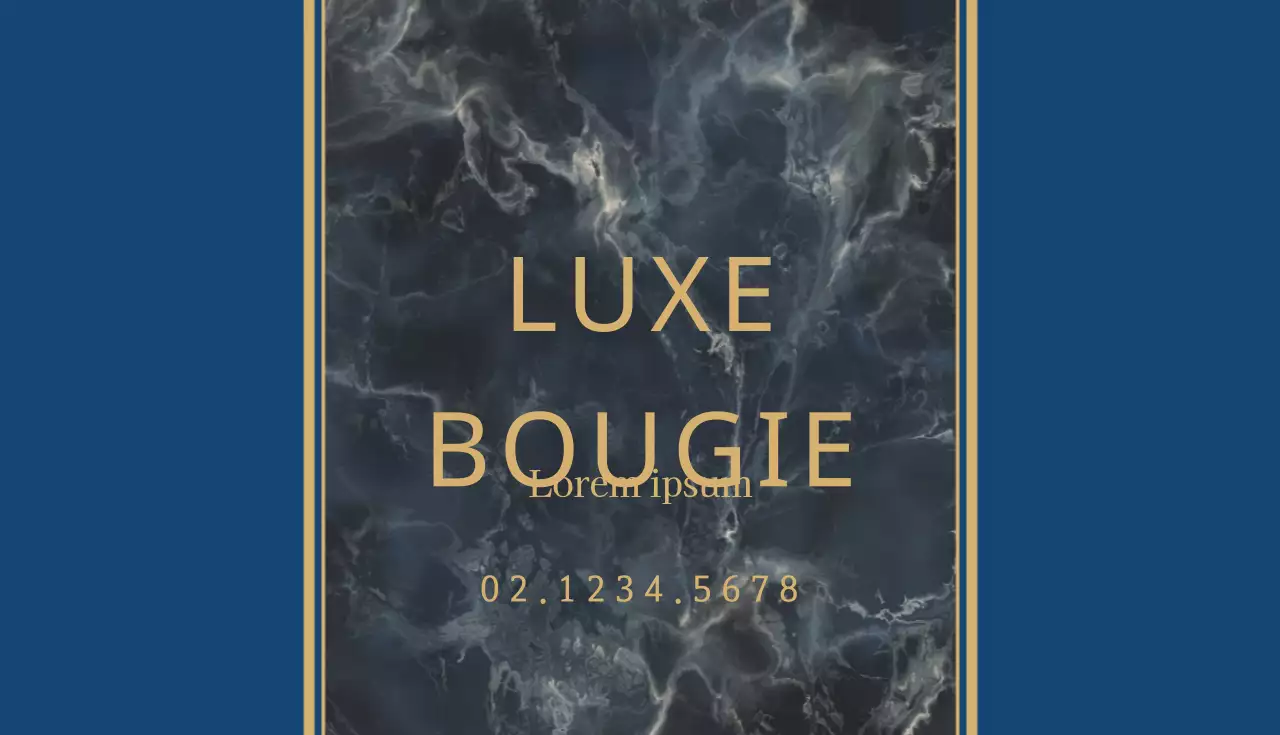 Bougie de luxe
