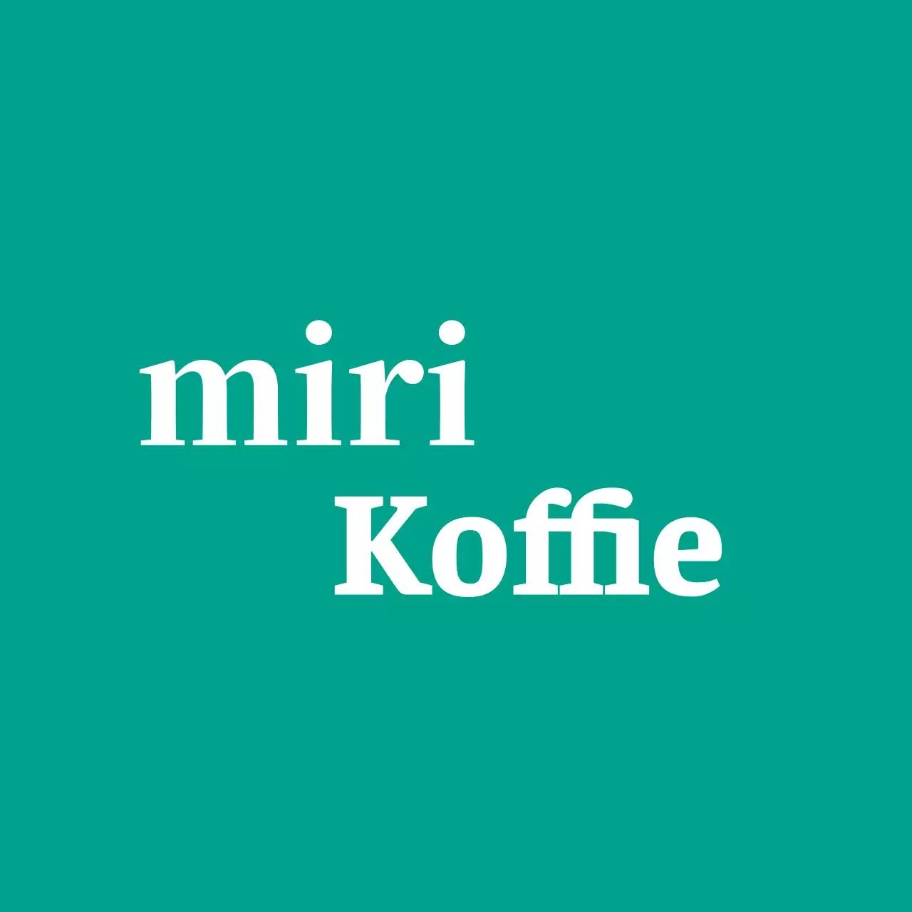 Café Ballette op een turquoise achtergrond met een logo in het Engels