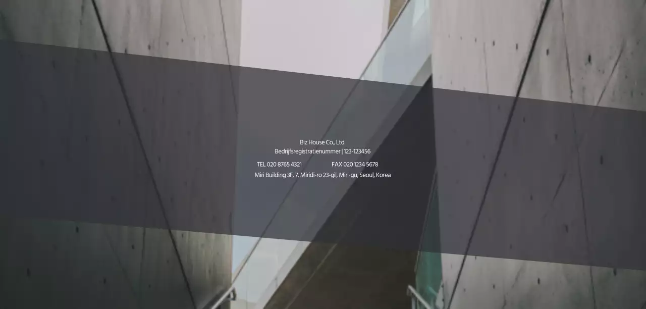 Zakelijke informatie in blauwe vormen