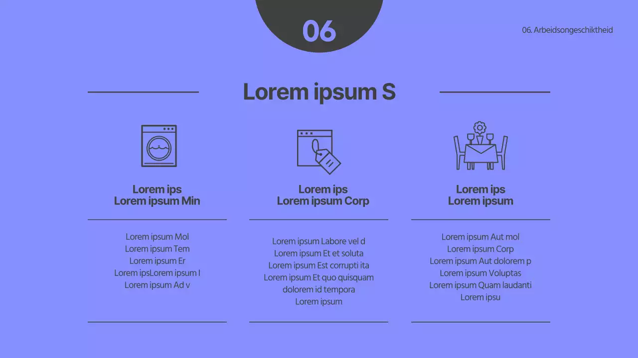 Trainingsthema gehandicapten in lichtblauw en grijs