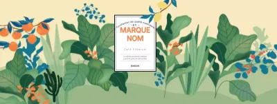 Porte-gobelet de café fraîchement illustré