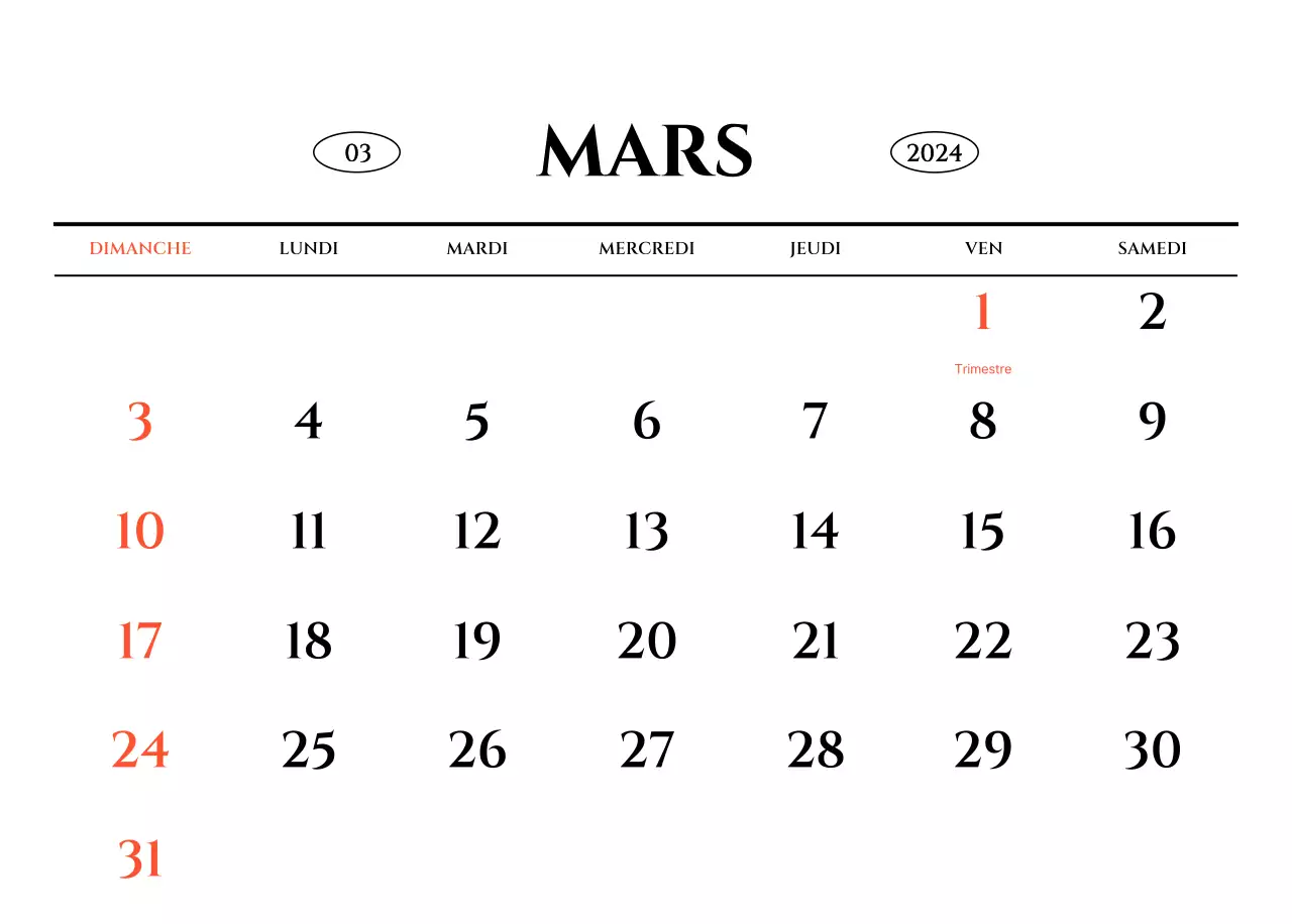 Calendrier mural de style simple avec un concept de photographie de voyage émotionnelle en noir et blanc