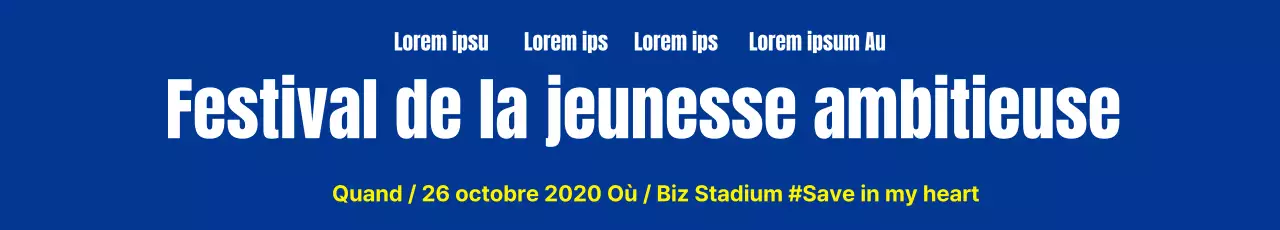 Bannière du Festival de la Jeunesse_Garo