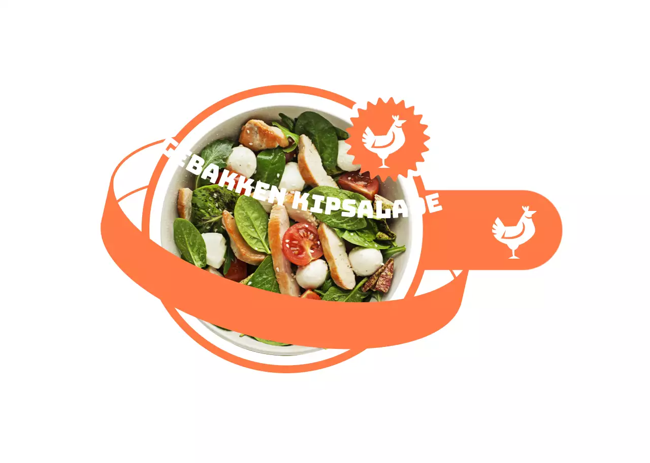 Fluorescerende, hippe planetaire ontwerpsalade menugids