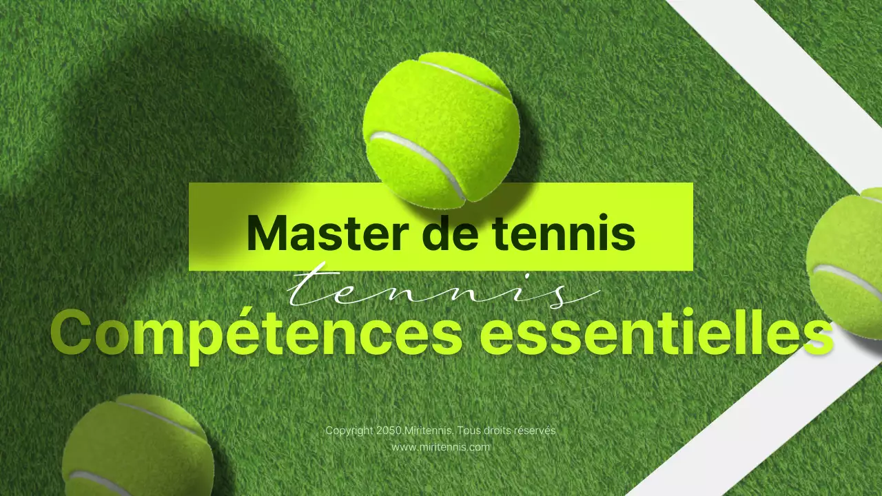 Introduction du concept de court de tennis vert mouvements spéciaux de tennis