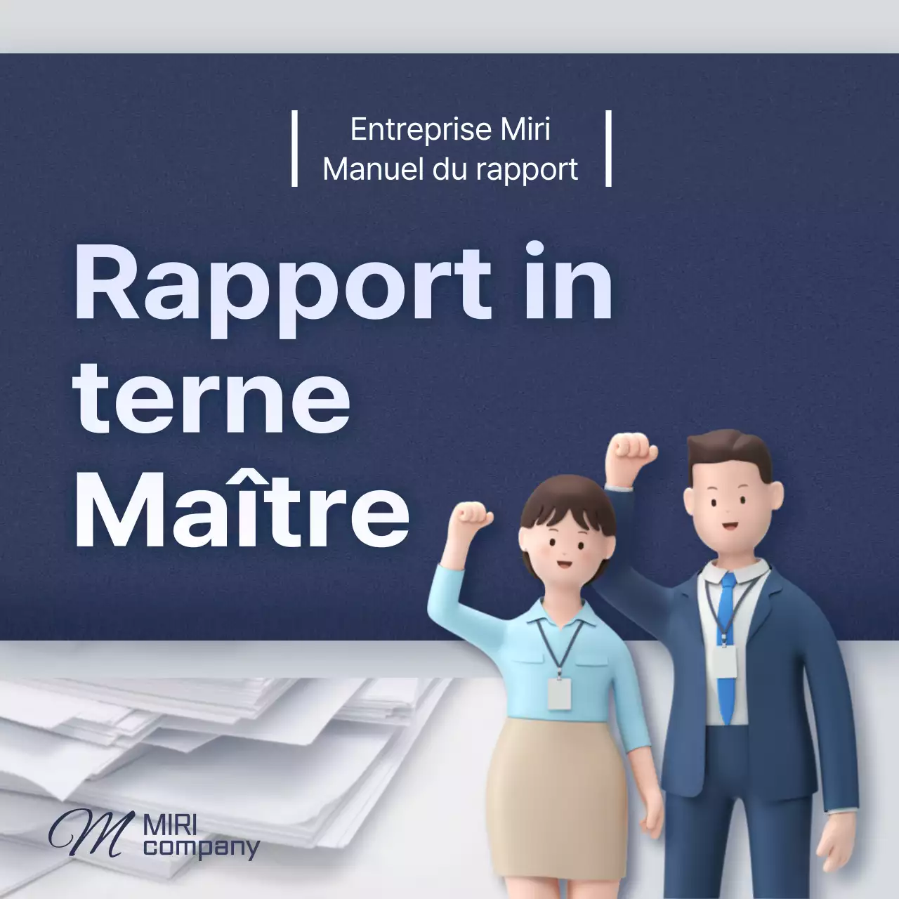 Un manuel de reporting propre, bleu et gris