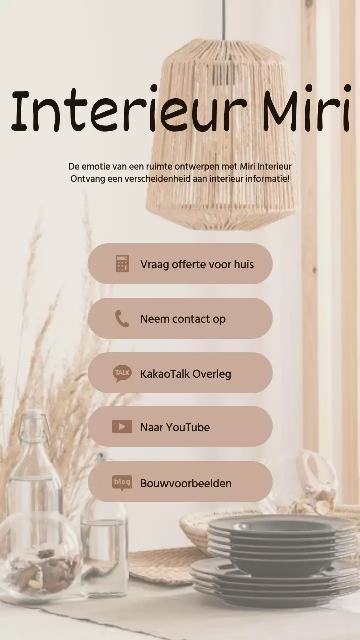 Bruin, modern, natuurlijk interieurbedrijf op LinkedIn