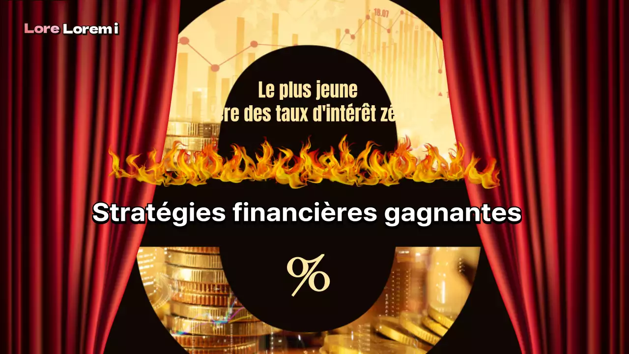 Stratégies financières sur le thème des rideaux de scène rouges et jaunes