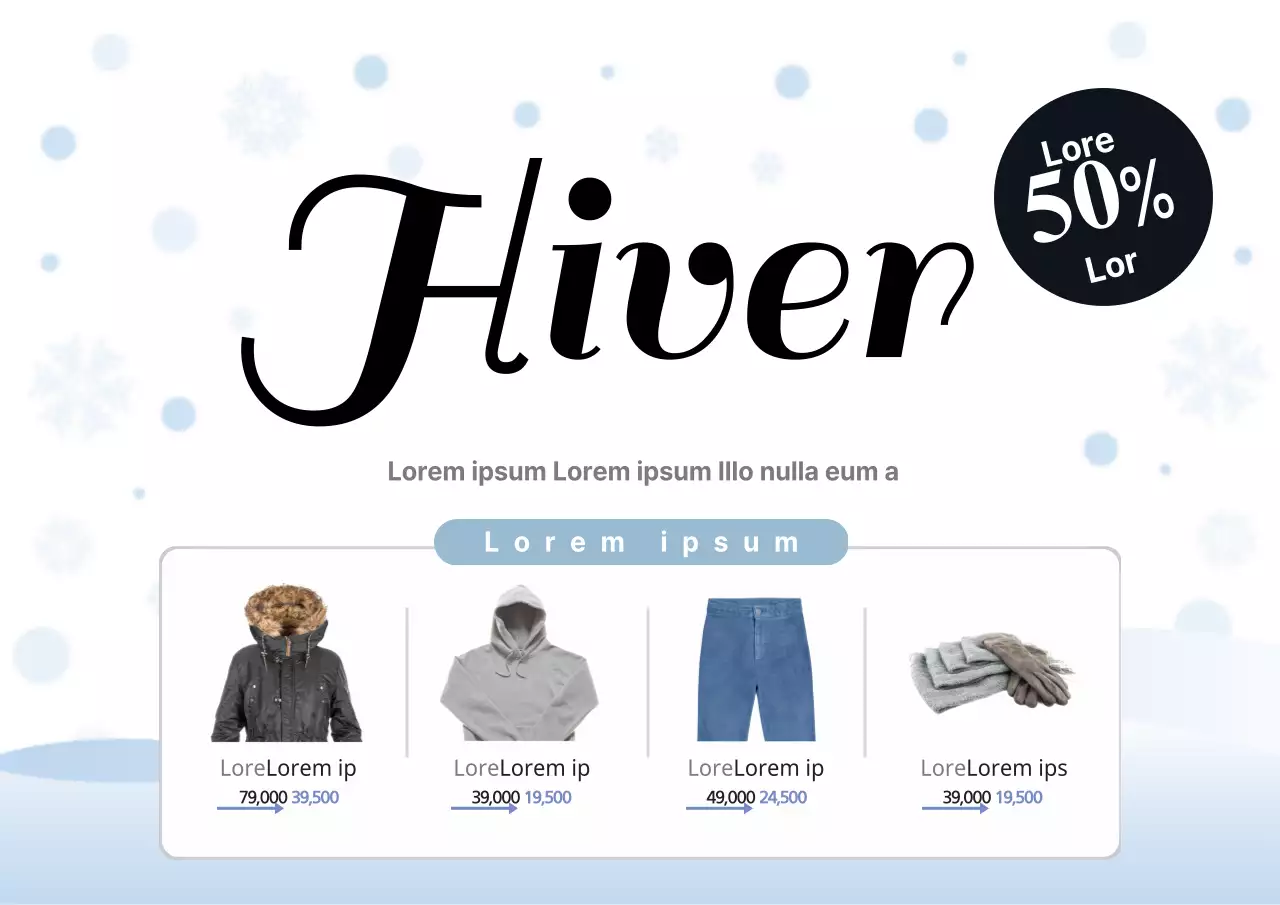 Vente d'hiver